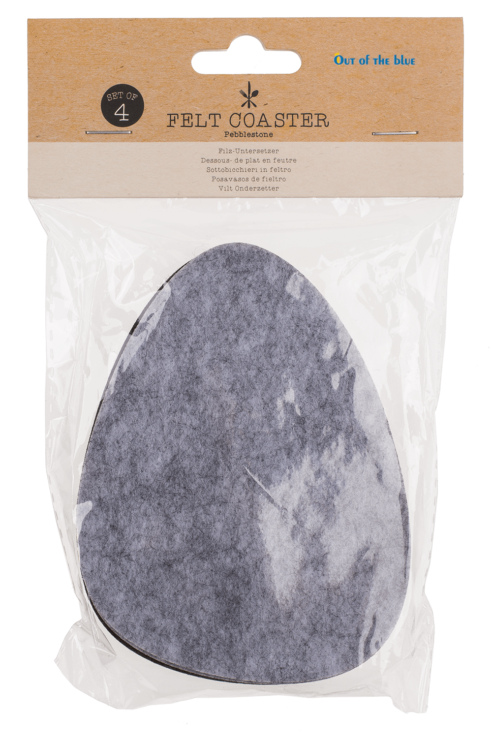 Felt coaster, Pebblestone,