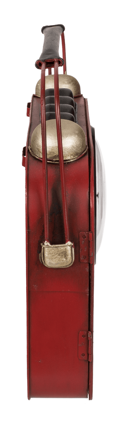 Metal key box, Radio with clock,