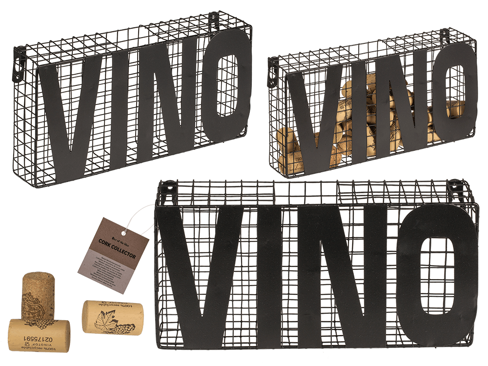 Metal cork collector, Vino,