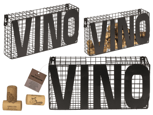 Metal cork collector, Vino,