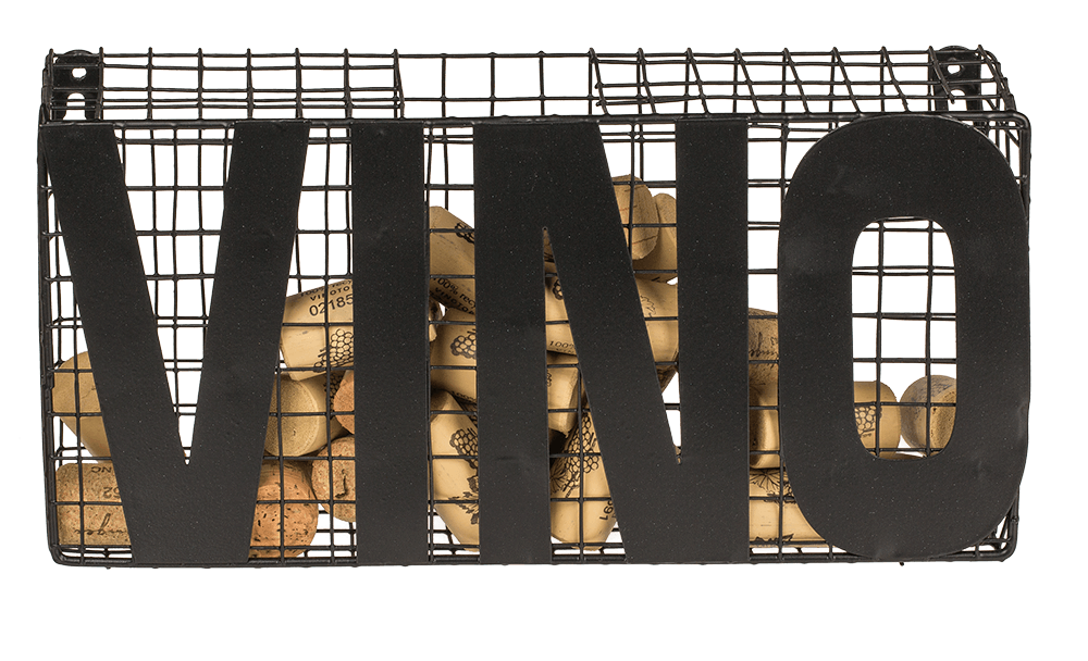 Metal cork collector, Vino,