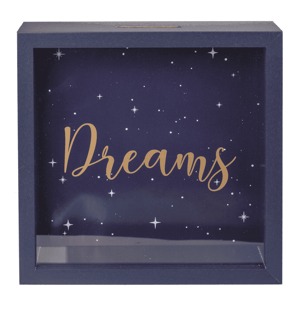 Wooden saving box, Dreams,