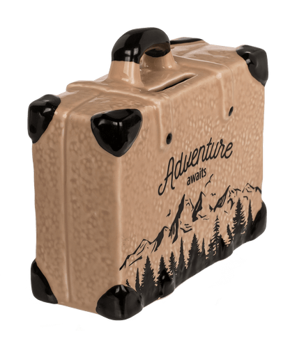 Saving bank suitcase, Travel,