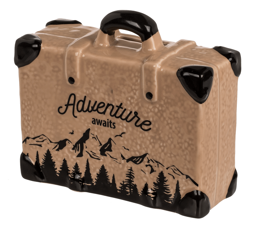 Saving bank suitcase, Travel,