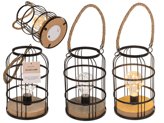 Black metal decoration lamp with 10 LED,