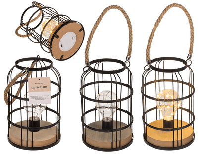 Black metal decoration lamp with 10 LED,