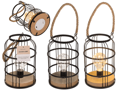 Black metal decoration lamp with 10 LED,