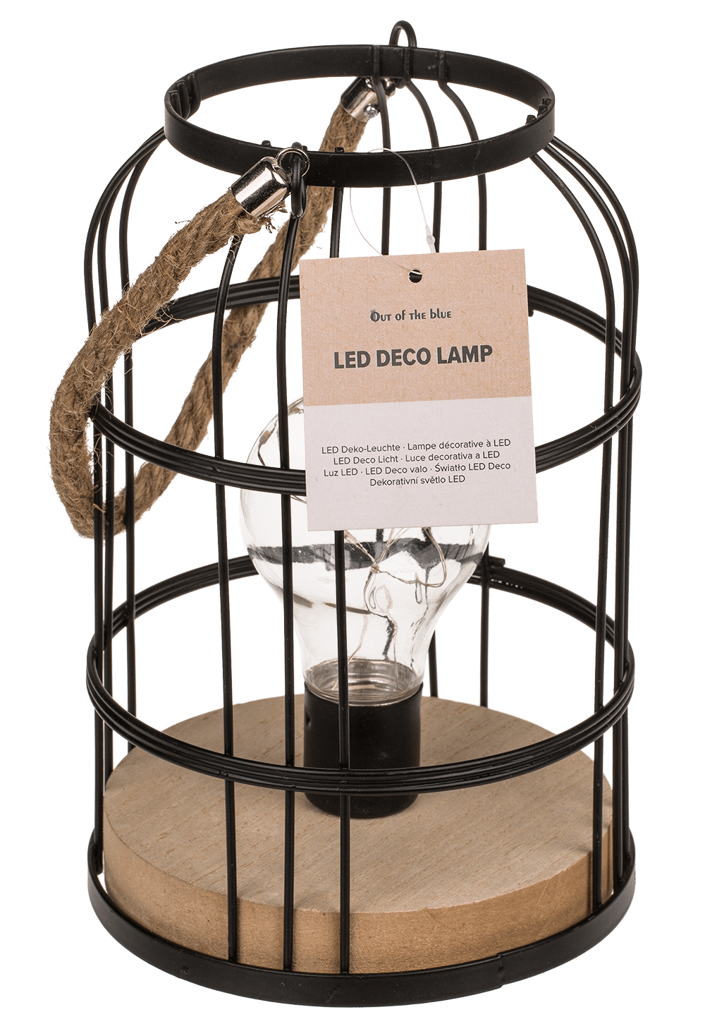 Black metal decoration lamp with 10 LED,