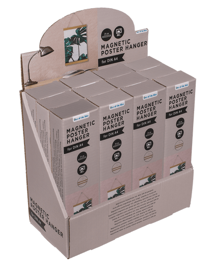 Magnetic wooden poster hanger, incl. picture,