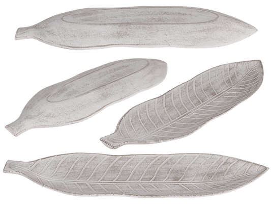 Wooden decoration plate, leaf,