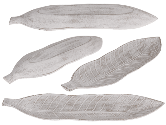 Wooden decoration plate, leaf,