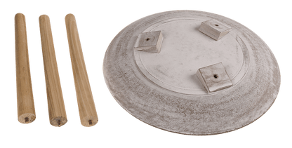 White/nature colored wooden table,