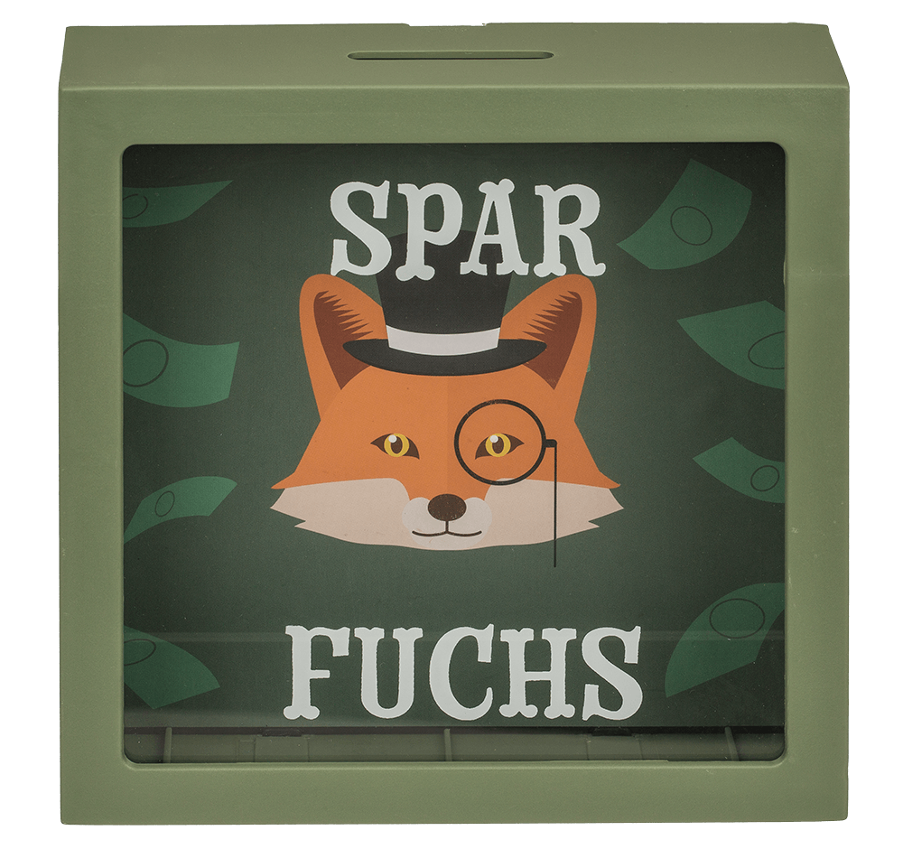 Plastic saving bank,