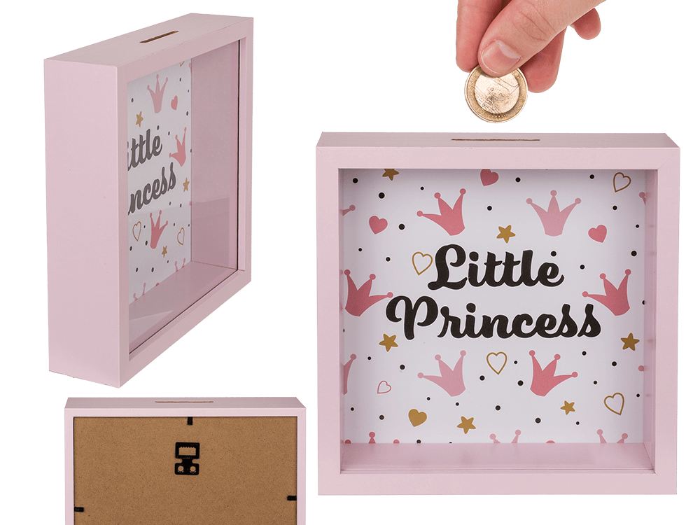 Wooden saving bank, Princess,