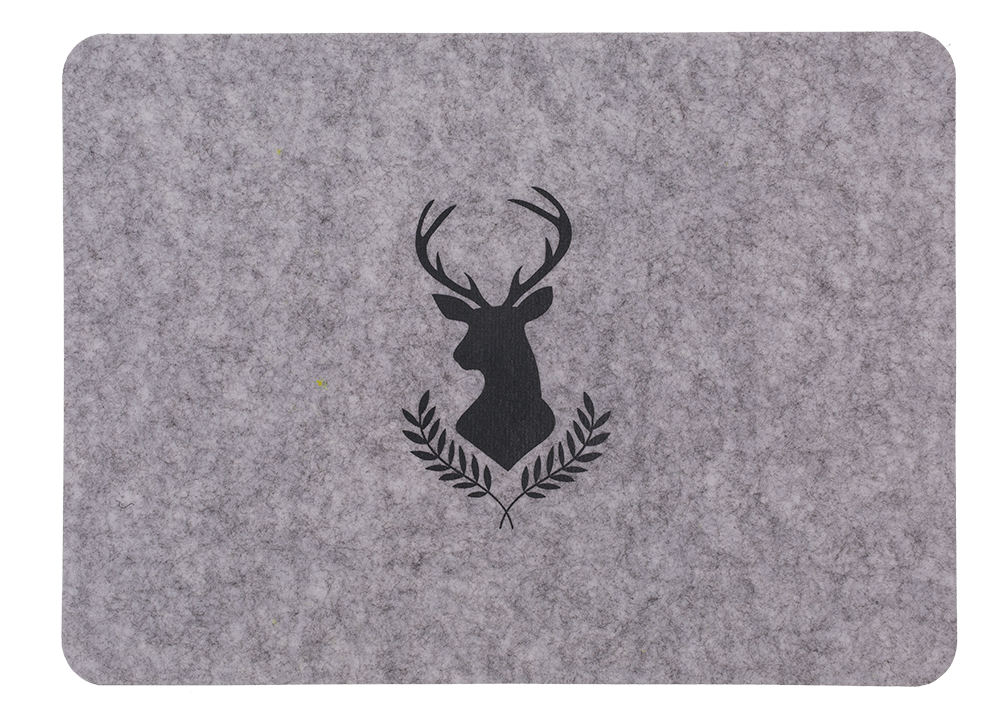 Felt placemat, Deer, 44 x 32 x 0,02 cm,