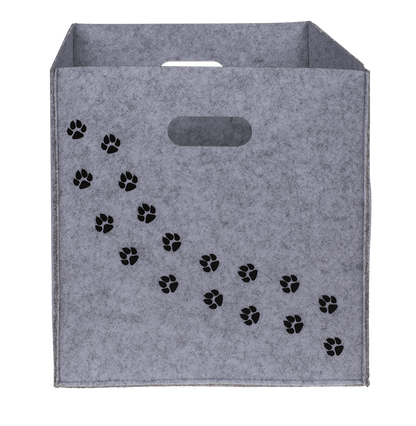 Felt storage box, Dog paws/Cat paws,