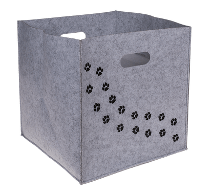 Felt storage box, Dog paws/Cat paws,