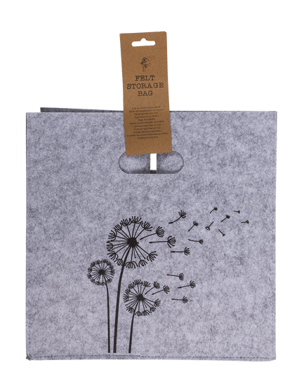 Felt storage box, Dandelion/Wild flowers,