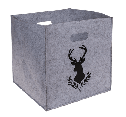 Felt storage box, Deer/Deer head,