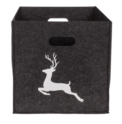 Felt storage box, Deer/Deer head,