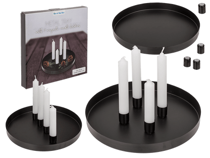 Round metal holder, D:25 cm, with 4 magnetic