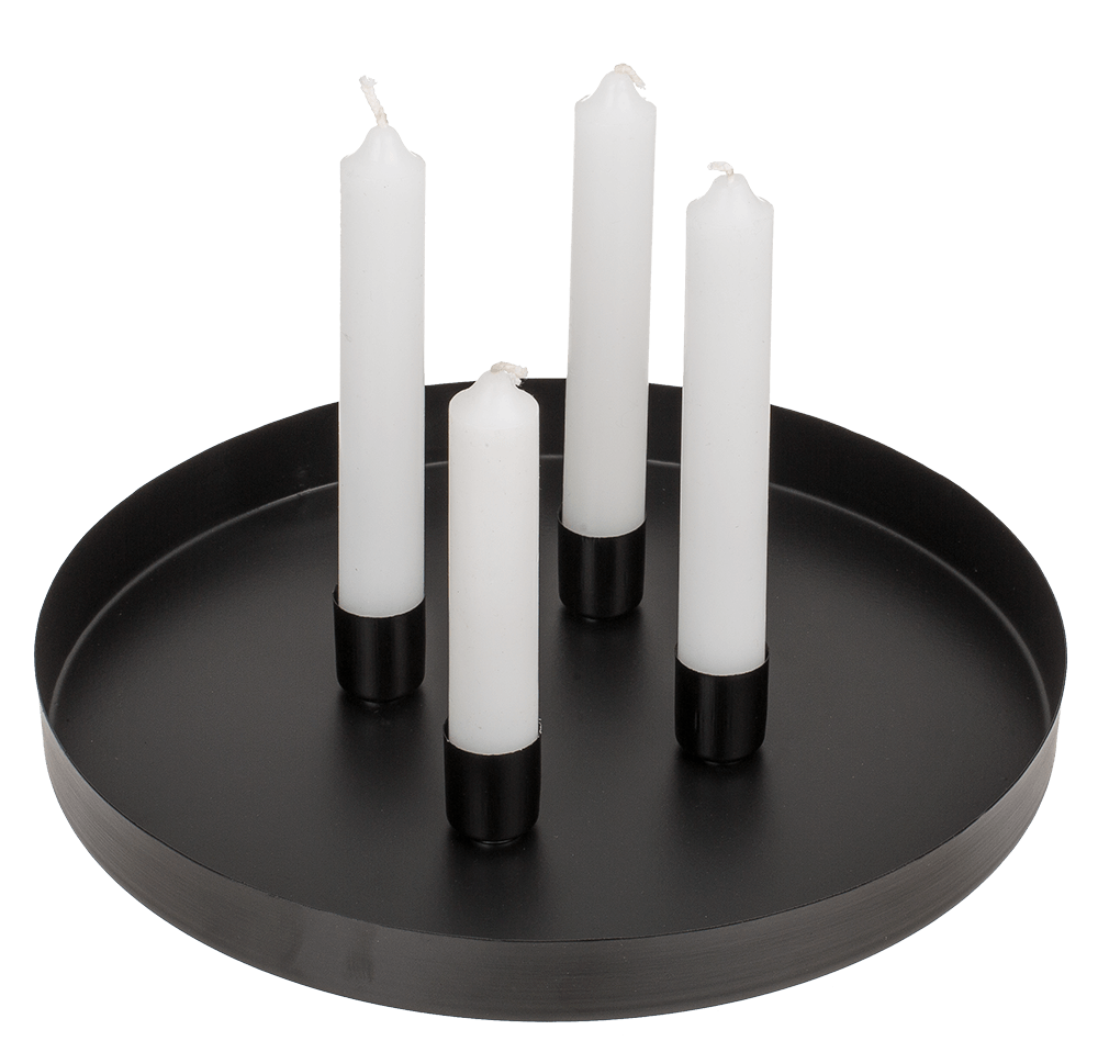 Round metal holder, D:25 cm, with 4 magnetic