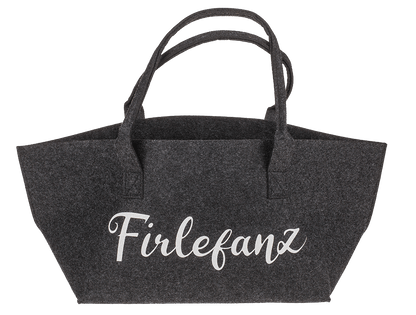 felt shopping bag with wording,