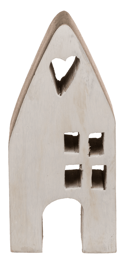 Decoration wooden house 7 x 4 x 15 cm,