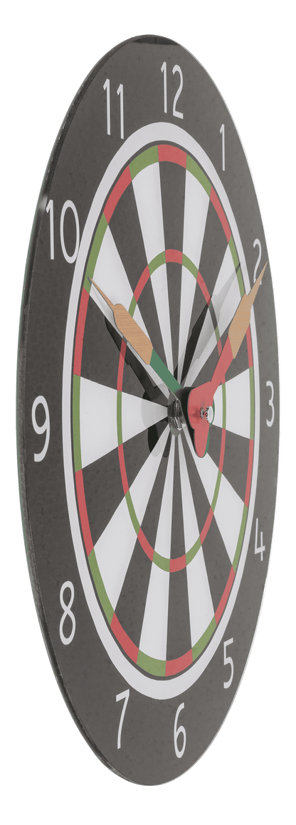 Glass-Wall clock, Dart Match, D:  30 cm,