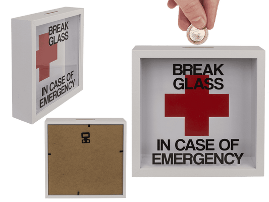 Wooden saving box, Emergency Fund,