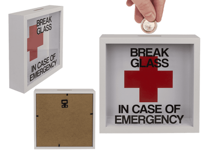 Wooden saving box, Emergency Fund,