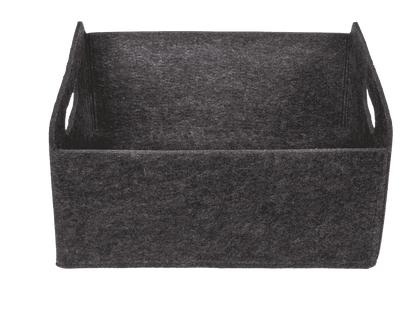 Dark grey felt bag, Set of 2 pcs,