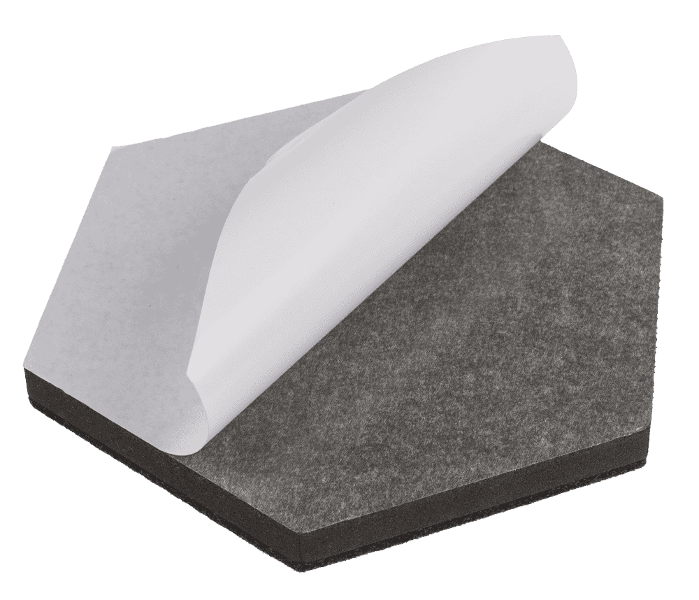 felt memo boards for sticking, hexagonal,