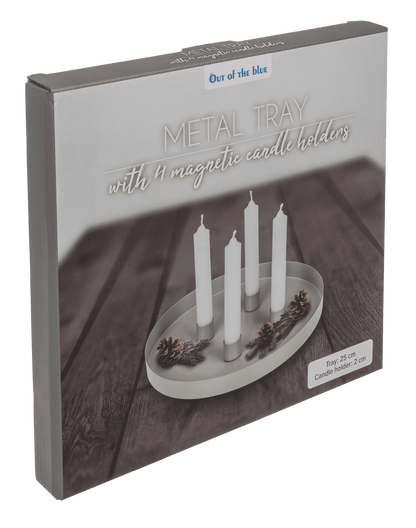 Round metal holder II, D:25 cm, with 4