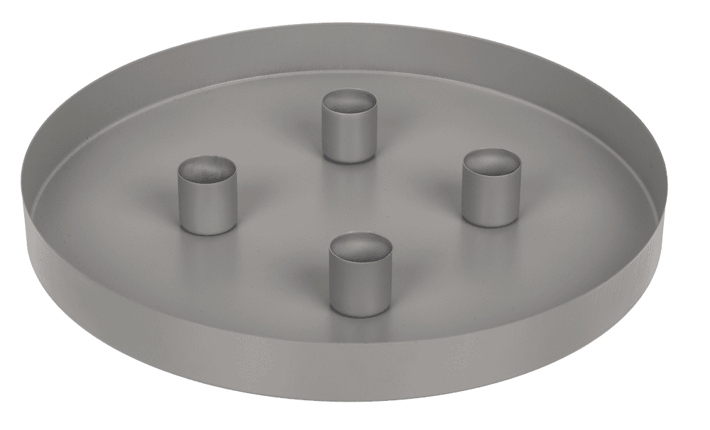 Round metal holder II, D:25 cm, with 4