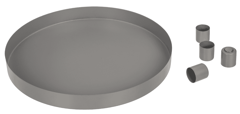 Round metal holder II, D:25 cm, with 4