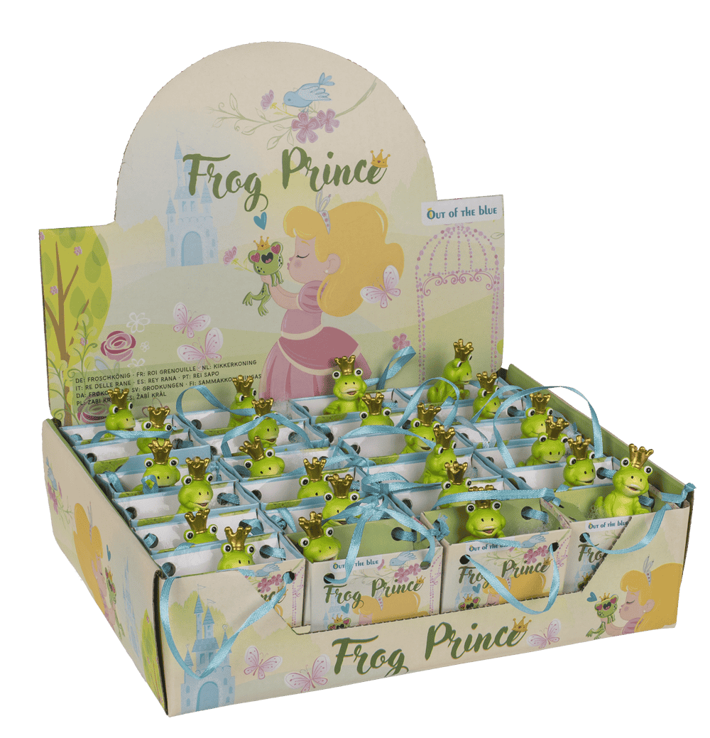 Frog Prince, in paper bag with design,