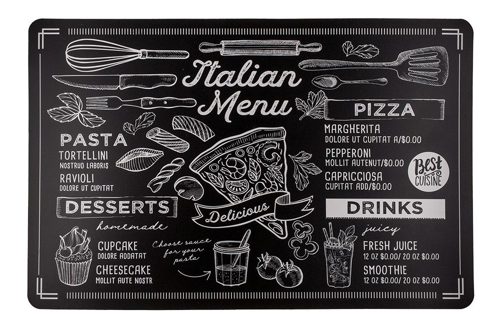 Polypropylen placemat, Tasty,