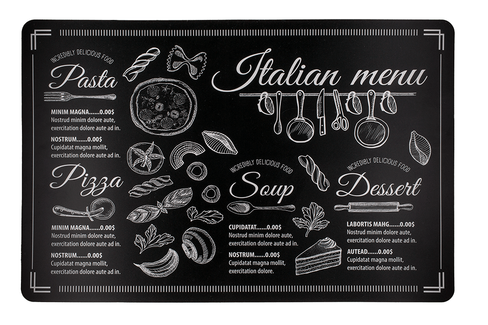 Polypropylen placemat, Tasty,