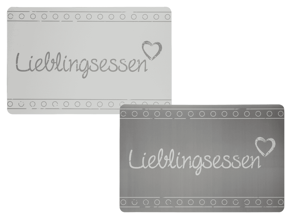 Polypropylen placemat, Lieblingsessen,