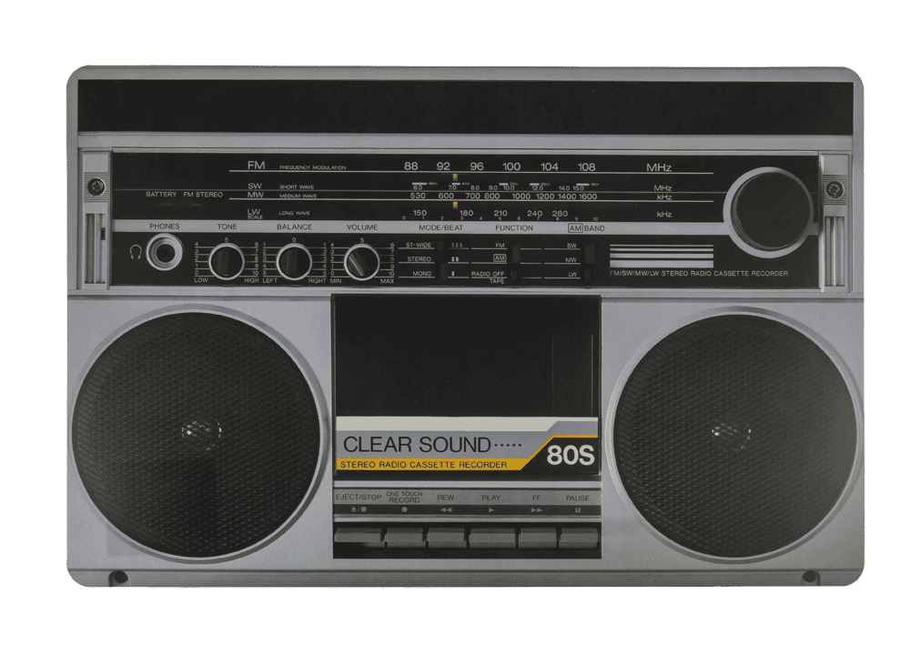 Polypropylen placemat, nostalgic hifi elements I,