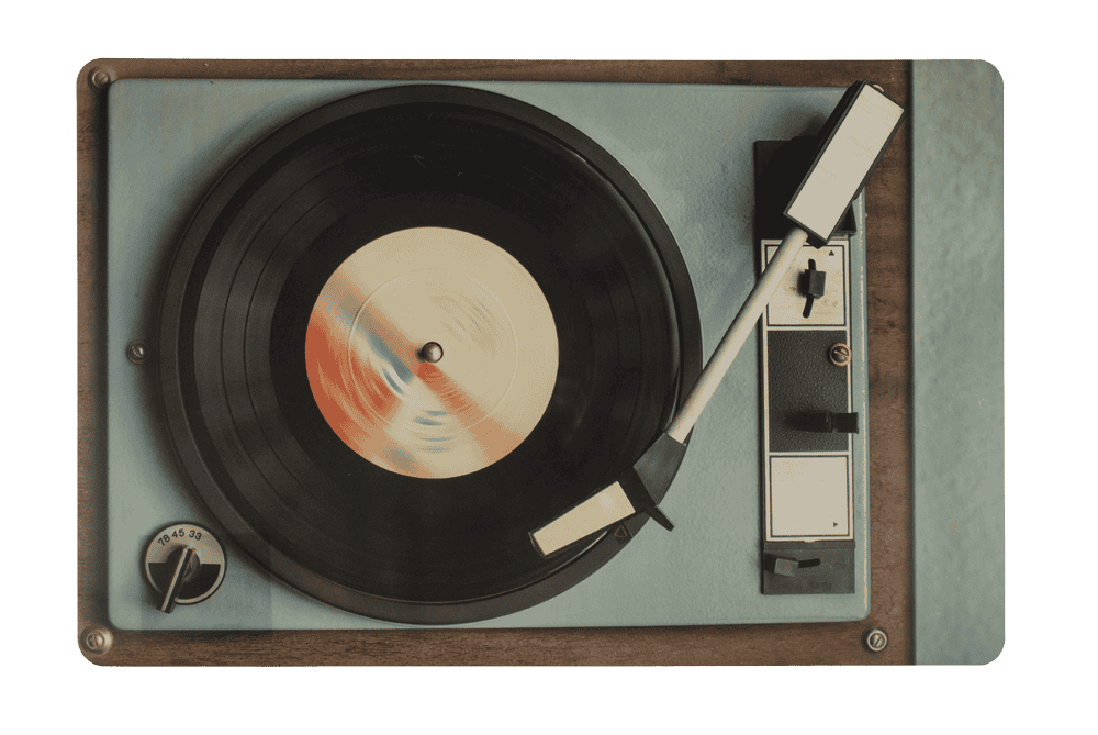 Polypropylen placemat, nostalgic hifi elements I,