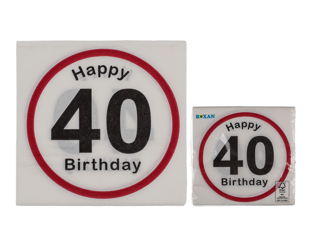 Paper napkins, Happy Birthday - 40,