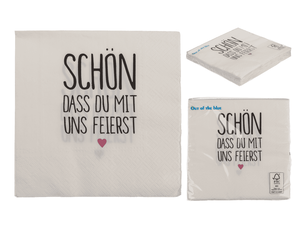 White-grey paper napkins,