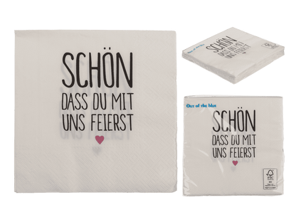 White-grey paper napkins,