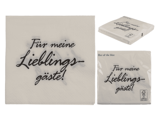 White-grey paper napkins,