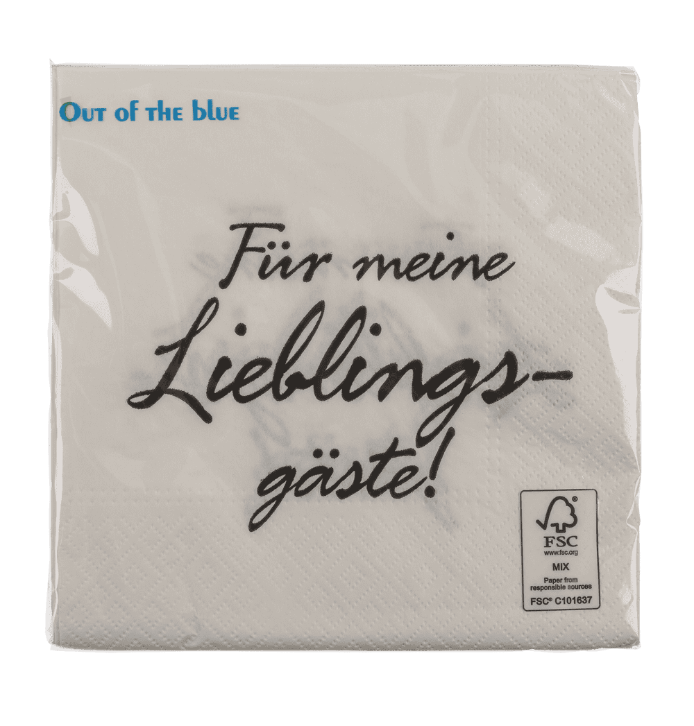 White-grey paper napkins,