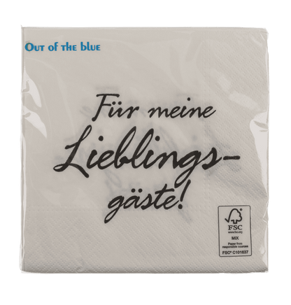 White-grey paper napkins,