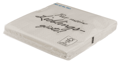 White-grey paper napkins,