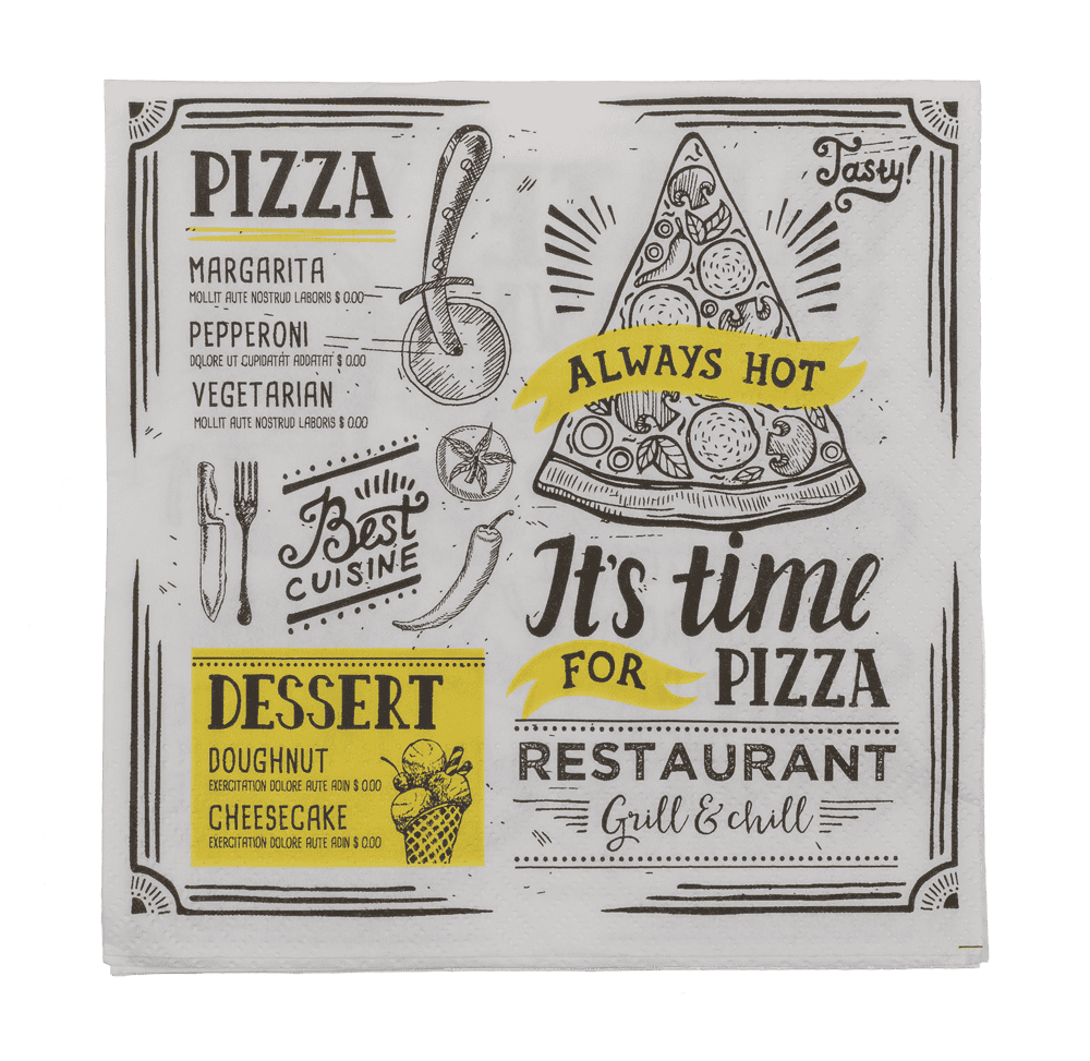 Paper napkins, Tasty,